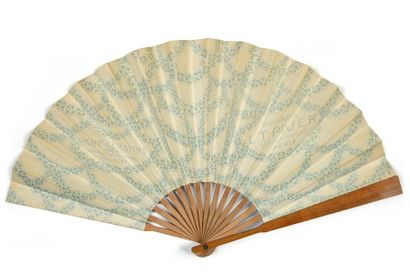 null Floramye, LT Piver
Fan, double sheet of printed paper decorated with a biplane...