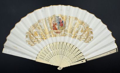 null Marco Polo and the discovery of China, around 1840
Folded fan, the double sheet...