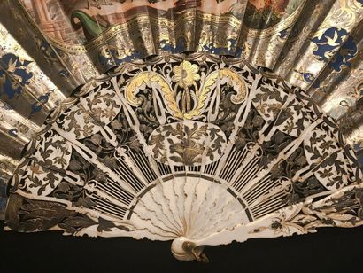 null Venice and the Grand Canal, around 1850-1860
Folded fan, the double sheet of...