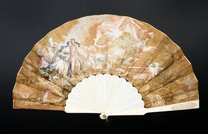 The bride's sails, around 1880 Folded fan,...