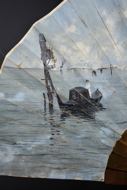 J.M. Martinez Abades (1862-1920) View of Venice, circa 1890-1900
Fan, the painted...
