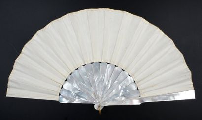 null Portrait of love, around 1880-1890
Fan, the cabretille leaf painted of a young...