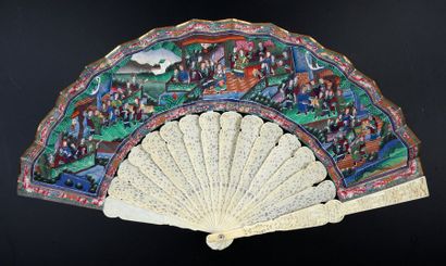 Visites au palais, Chine, vers 1860-1880...