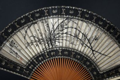 null Ling Fei Jing, Taoism, China, early 20th century Folded fan, literate, double...