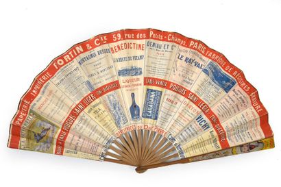  The Western Railways, Cabourg Fan folded, the double sheet of paper printed in color...