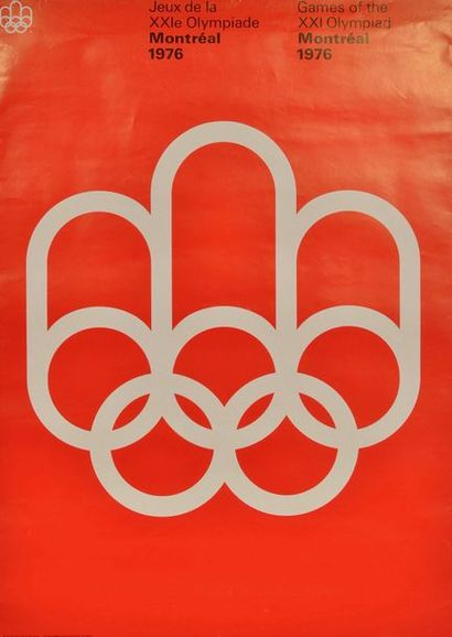 null Set of 19 official posters for the Games of Montreal 1976 (3), Los Angeles 1984...
