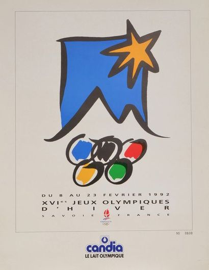 null Ensemble de 13 affiches officielles pour les Jeux de Calgary 1988 (1), Albertville...