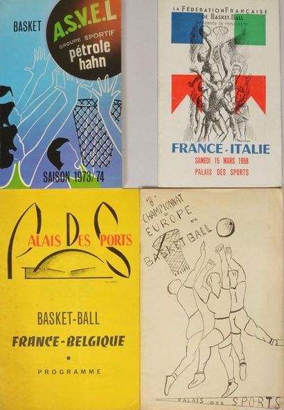 null A set of 4 international meeting programmes between France and Italy in 1958,...
