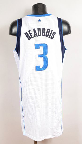 null Rodrigue Beaubois. No. 3 Dallas Maverick jersey for the 2011 NBA final against...