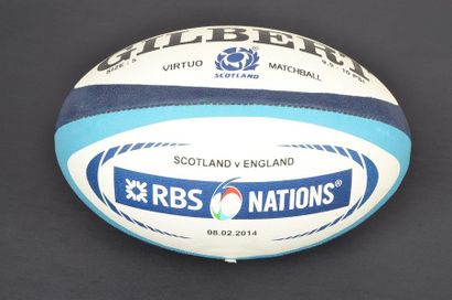 null Official ball of the 6 Nations Tournament match between Scotland and England...