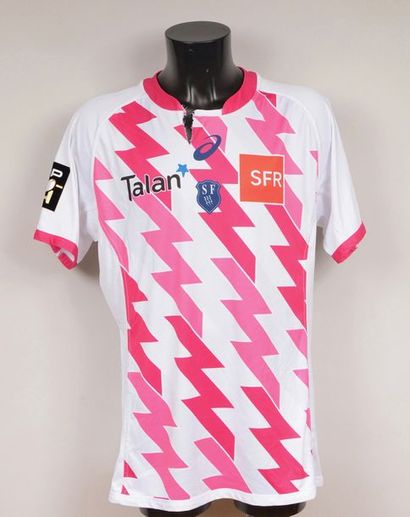 null Pascal Papé. Number 5 jersey of the Stade Français worn during the 2016-2017...