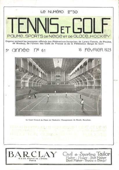 null Tennis and golf. Set of 58 numbers not followed between January 1923 No. 60...