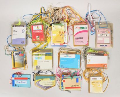 null Pack of 130 accreditations for various events including Tour de France 1990/2000,...