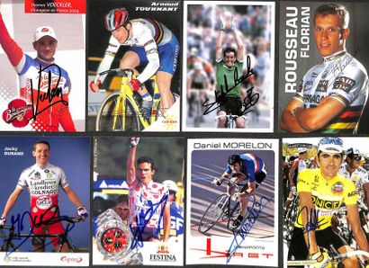 null Set of 260 postcards, photo cards and photos with autographs of many champions...