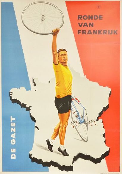 null Affiche de présentation Flamande du Tour de France.
Années 60 par la Gazette....