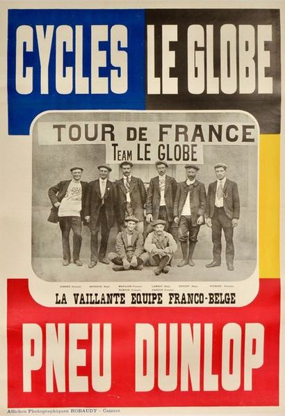 null Affiche des cycles «Le Globe». La vaillante équipe
Franco-Belge du Team. Le...