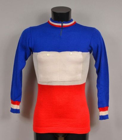 null Jean Stablinski. French Champion jersey worn by the runner, he won 4 titles,...