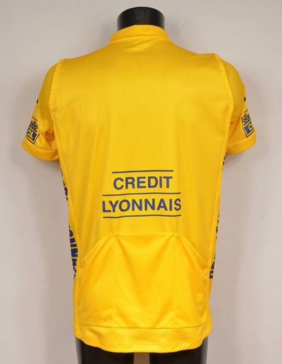 null Marco Pantani. Maillot jaune du Tour de France 1998 signé par le vainqueur du...