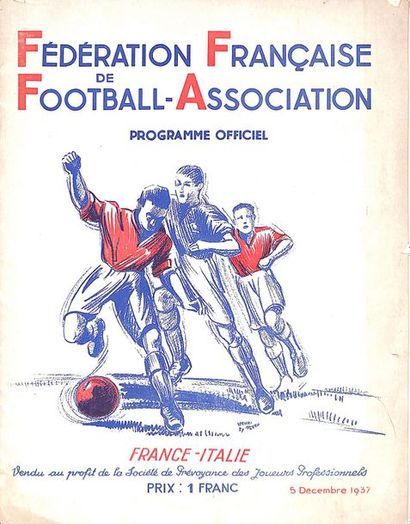 null Official programme of the friendly meeting between France and Italy on 5 December...