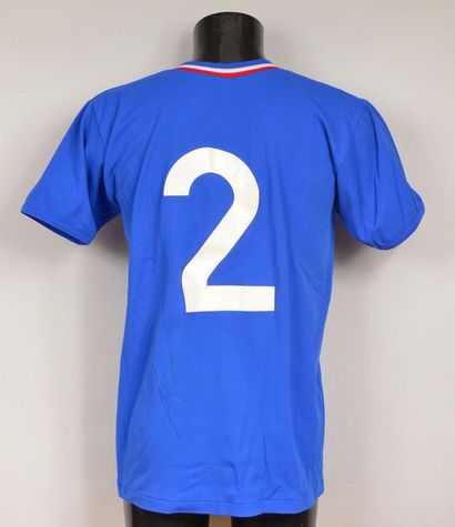 null Marcel Artelesa. Number 2 jersey of the French team for the 1966 World Cup in...