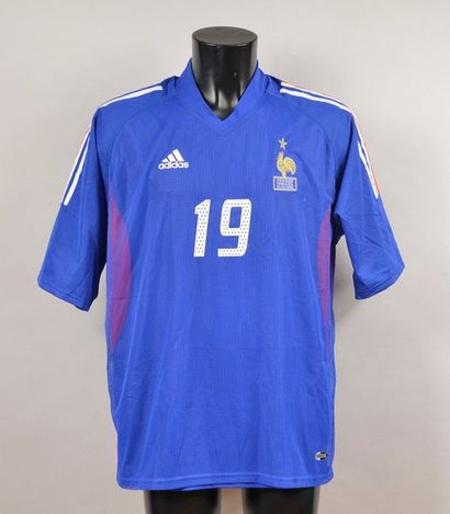 null Sebastian Squillaci. French team jersey n°19 (marking error in the name), for...