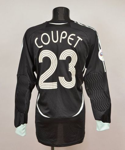 null Gregory Coupet. French team jersey n°23 for the World Cup between France and...