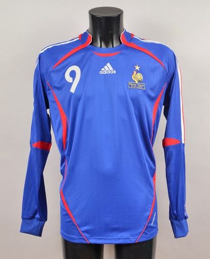 null Karim Benzema. French team jersey n°9 for the qualifying match for the 2008...