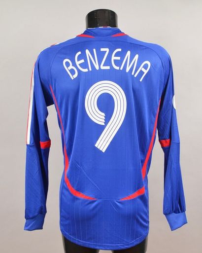 null Karim Benzema. French team jersey n°9 for the qualifying match for the 2008...