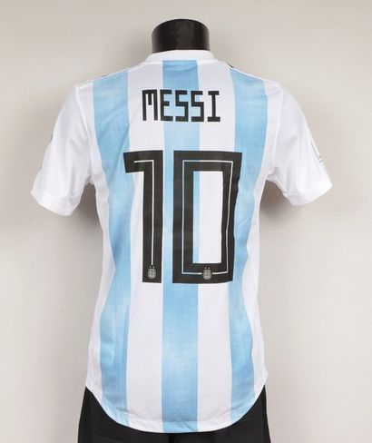 null Lionel Messi. Number 10 jersey with her shorts and bottom pair from the Argentine...