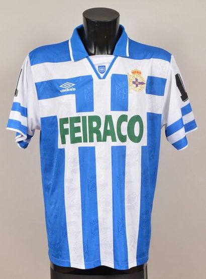 null Bebeto. Deportivo La Coruna jersey No. 11 worn during the 1995-1996 season of...