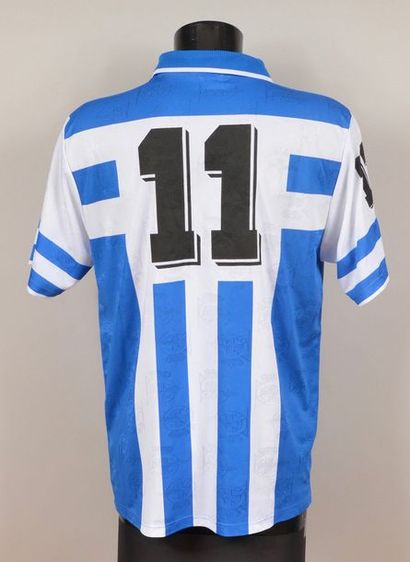 null Bebeto. Deportivo La Coruna jersey No. 11 worn during the 1995-1996 season of...