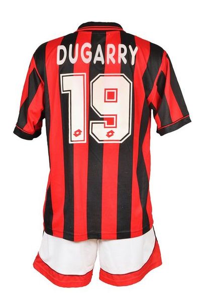 null Christophe Dugarry. No. 19 jersey and shorts worn with AC Milan during the 1996-1997...