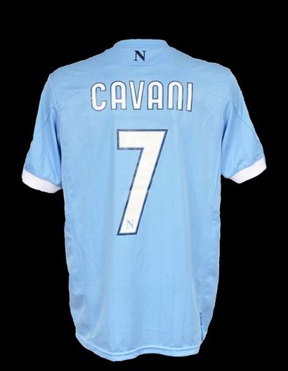 null Edinson Cavani. SCS Naples jersey n°7 worn during the 2010-2011 season of the...