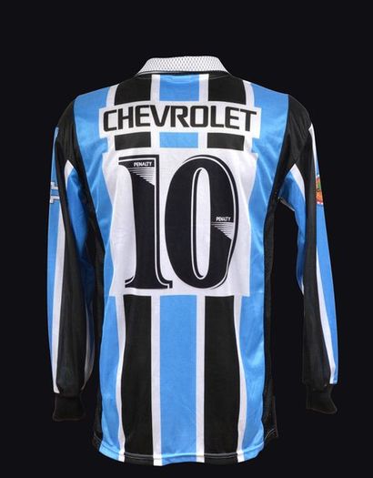 null Ronaldinho. Gremio Football jersey no. 10 worn during the 1999-2000 season of...