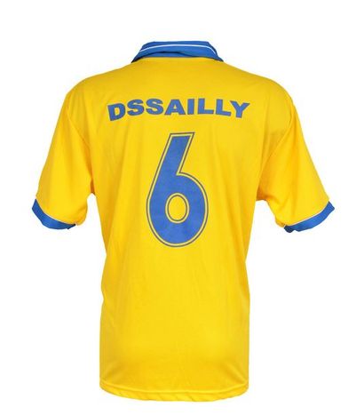 null Marcel Dessailly. Al Gharafa jersey n°6 worn during the 2005-2006 season of...
