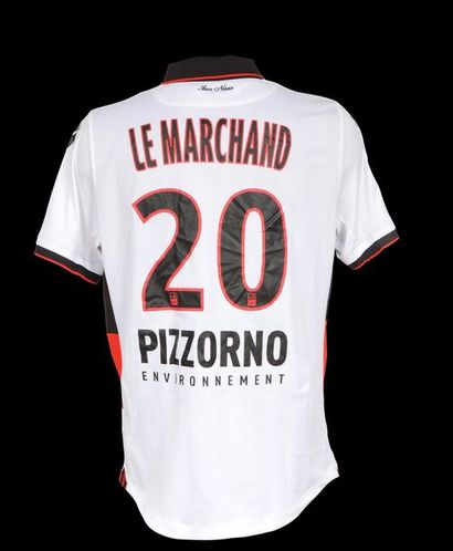 null Maxime Le Marchand. OGC Nice jersey n°20 worn during the 2016-2017 season of...