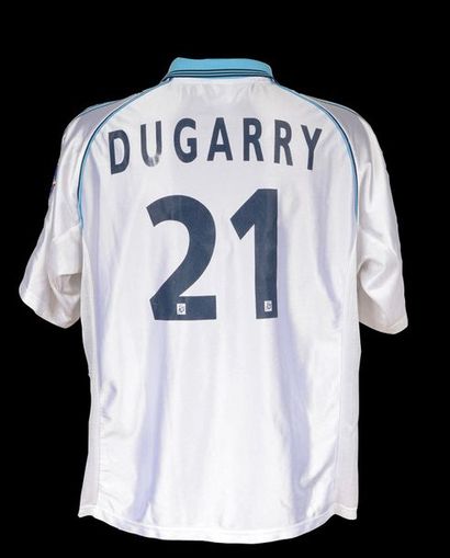 null Christophe Dugarry. Marseille Olympique n°21 jersey worn during the 1998-1999...