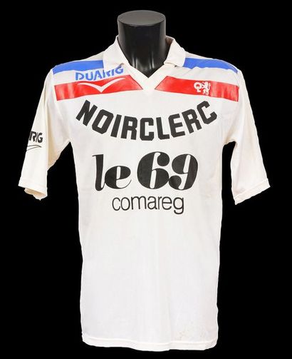 null Jersey n°15 of the Olympique Lyonnais worn during the 1988-1989 season of the...