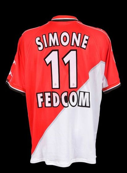 null Marco Simone. Maillot n°11 de l'AS Monaco porté lors de la saison 1999-2000...