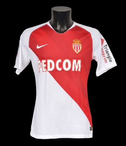 null Yuri Tielemans. AS Monaco jersey n°8 worn during the 2018-2019 season of the...