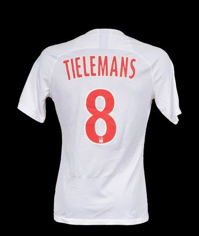 null Yuri Tielemans. AS Monaco jersey n°8 worn during the 2018-2019 season of the...