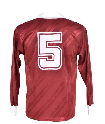 null Sylvain Kastendeuch. FC Metz jersey n°5 worn during the 1989-1990 season of...