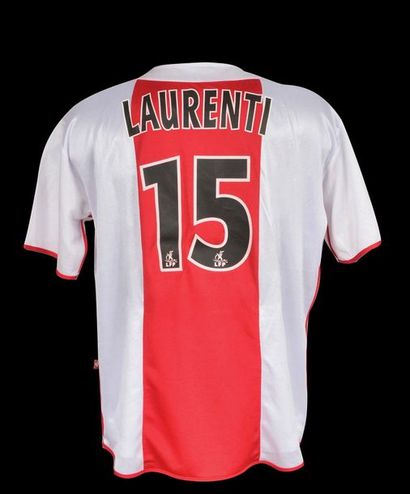 null Fabien Laurenti. AC Ajaccio jersey n°15 worn during the 2004-2005 season of...