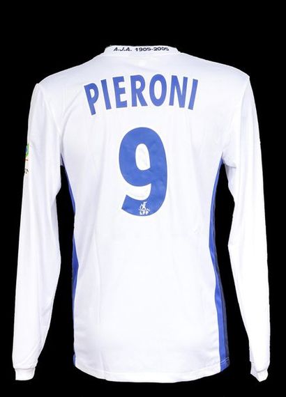null Luigi Pieroni. AJ Auxerre jersey n°9 worn during the 2005-2006 season of the...