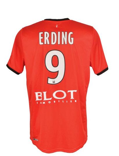 null Mevlut Erding. Jersey n°9 of the Stade Rennais worn during the 2011-2012 season...
