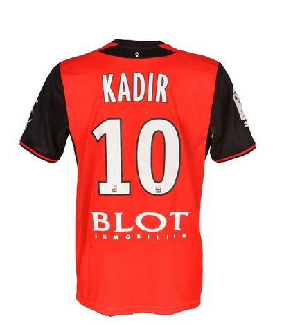 null Foued Kadir. Jersey n°10 of the Stade Rennais worn during the 2013-2014 season...