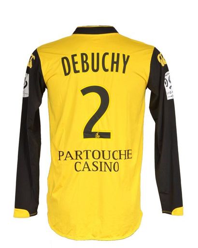 null Mathieu Debuchy. LOSC jersey n°2 worn during the 2008-2009 season of the French...