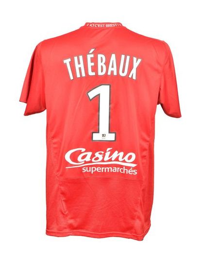 null Aléxis Thébaux. Maillot n°1 porté avec le Stade Brestois lors de la saison 2012-2013...