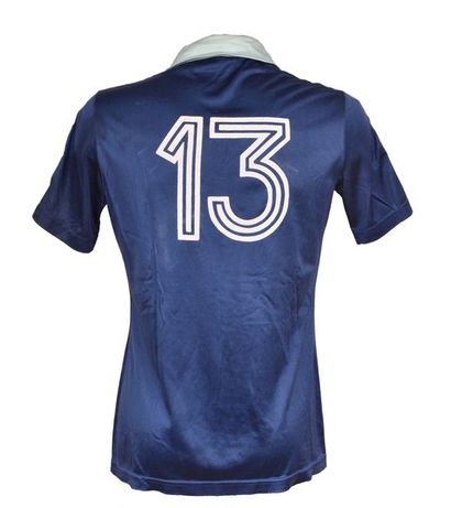 null Jersey n°13 of Le Havre Athletic Club for the 1979-1980 season of the French...