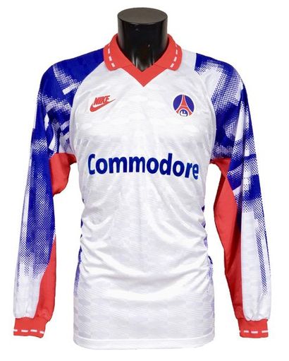 null Daniel Bravo. Paris Saint-Germain jersey No. 14 worn during the UEFA Cup match...